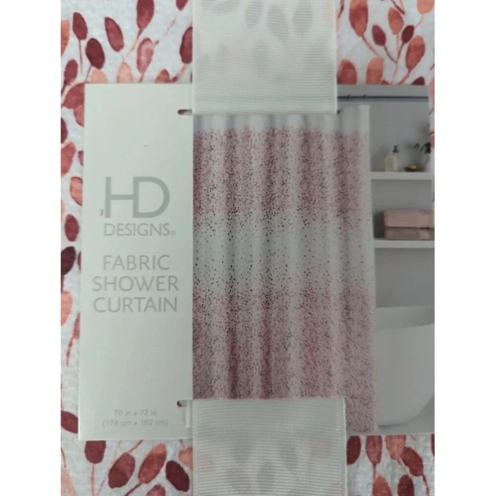Fabric shower curtain
